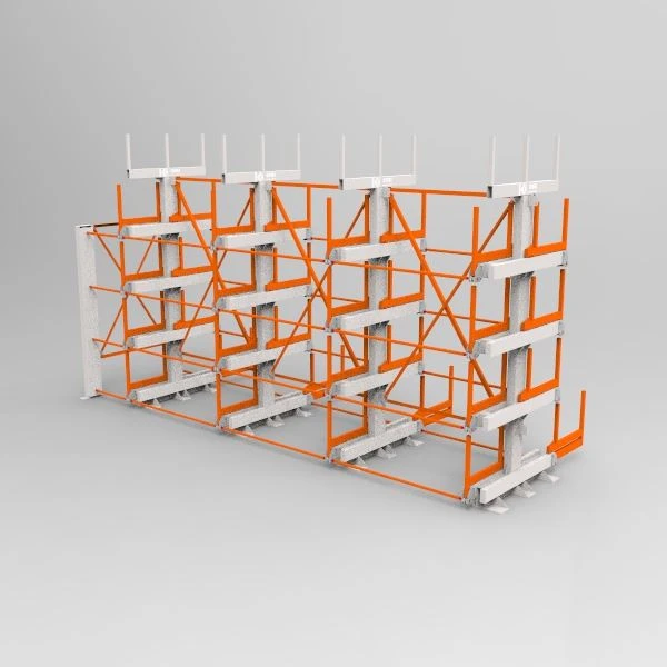Double Sided Roll Out Cantilever Rack